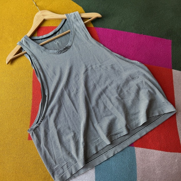 Nux Striped Workout Tank Top - Picture 2 of 10